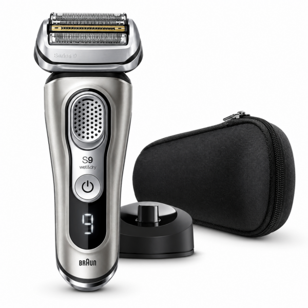 מכונת גילוח Braun Series 9 9325s Graphite עם מעמד טעינה ונרתיק