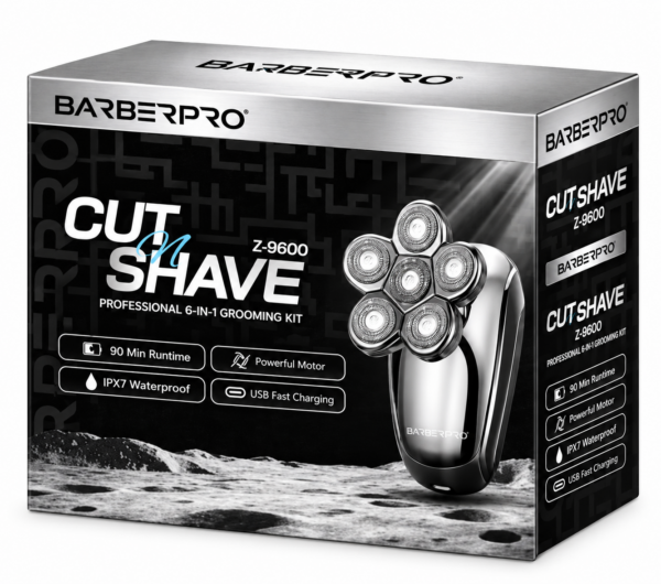 אריזת מכונת גילוח BarberPRO Cut N Shave Z-9600 6IN1