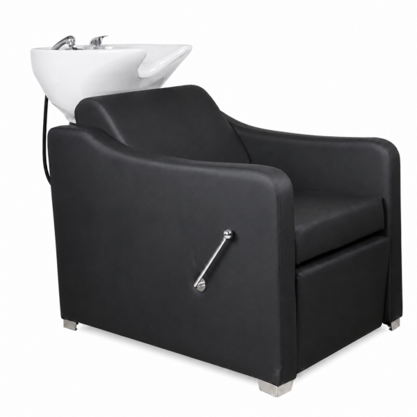 עמדת חפיפה WC-16004-2 עם כיור לבן ורגלית סגורה