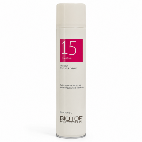 ספריי מקבע לשיער BIOTOP Creative 15 בנפח 650 מ״ל