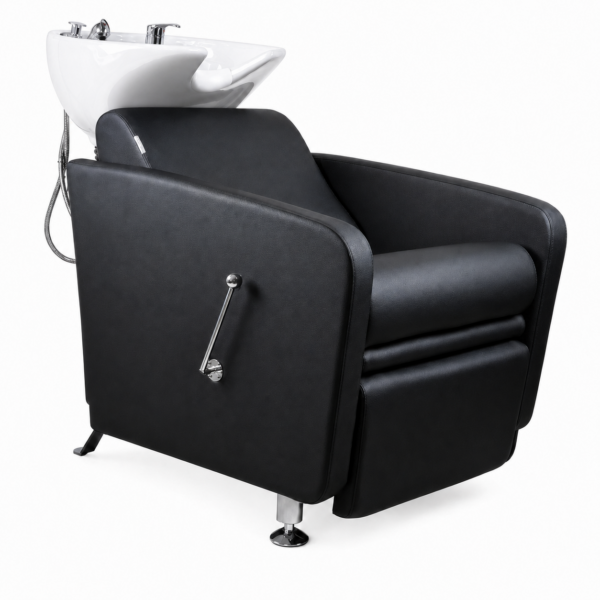 עמדת חפיפה WC-27004-2 עם כיור לבן ורגלית סגורה