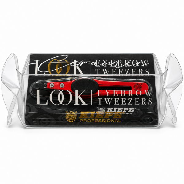 פינצטה קרמית KIEPE LOOK אדומה ושחורה באורך 98 מ״מ