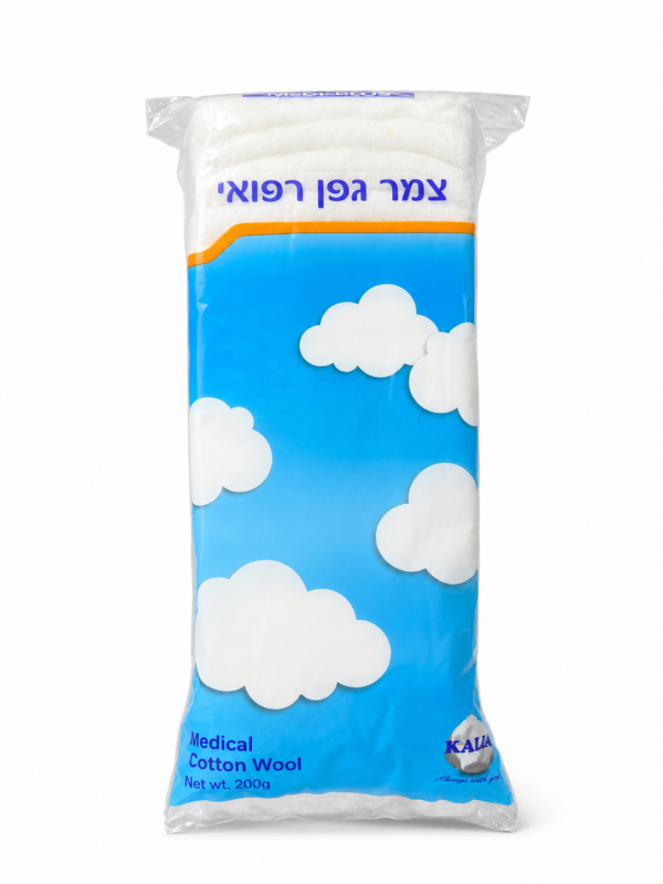 צמר גפן רפואי KALIR MEDI-PLUS באריזת 100 גרם