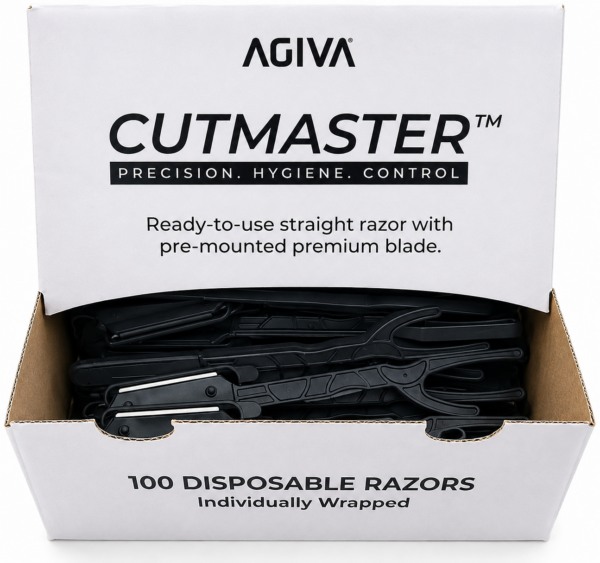 תערי Agiva CUTMASTER חד פעמיים לספרים מארז 100 יחידות