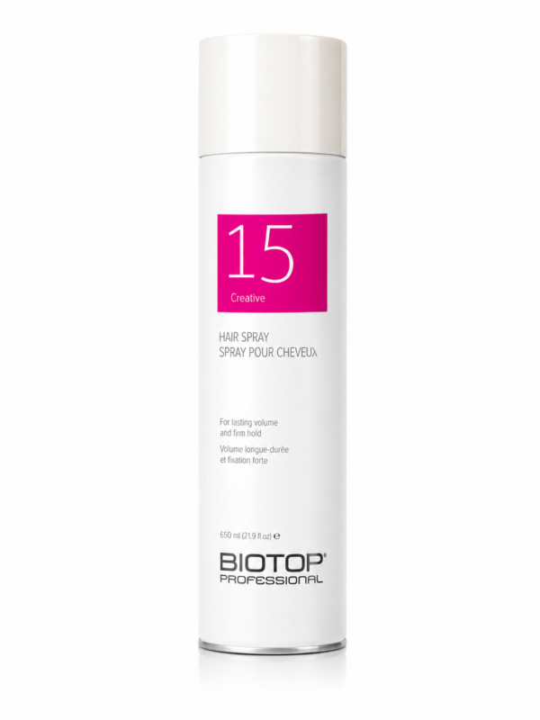 BIOTOP 15 Creative Hair Spray ספריי מקבע לעיצוב השיער 650 מ"ל