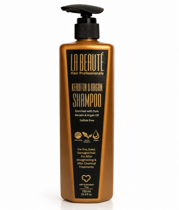 Intensive Keratin Shampoo שמפו קרטין טהור LA BEAUTE 750 מ"ל