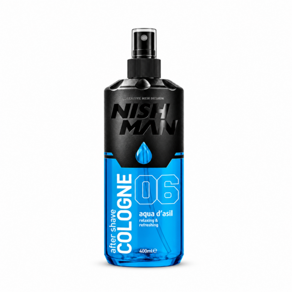אפטר שייב NISHMAN No. 6 Aqua D’asil קולון מרענן לגבר 400 מ״ל