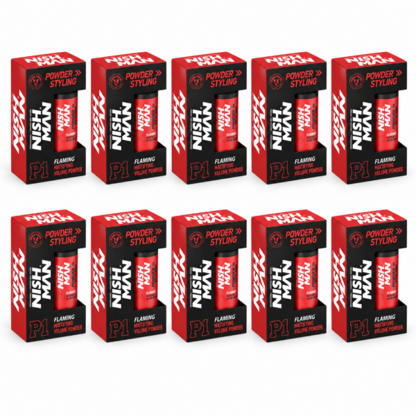 דיל 10 יחידות אבקת נפח NISHMAN P1 Flaming במחיר 420 ₪
