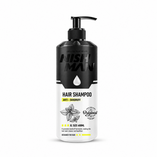 שמפו נגד קשקשים NISHMAN XL Anti-Dandruff בנפח 480 מ״ל
